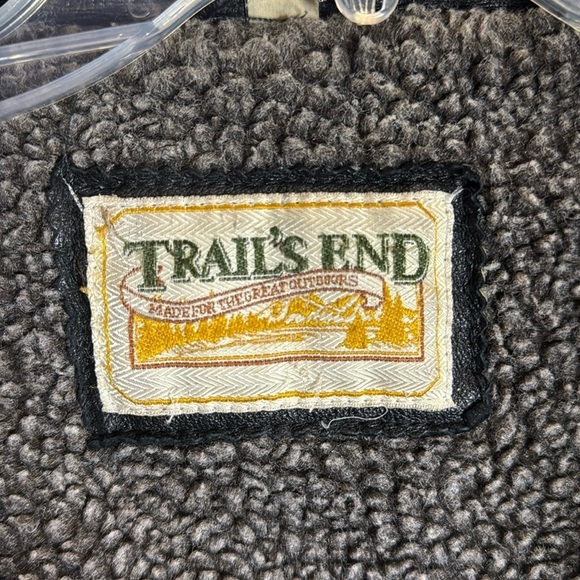 Trails and men’s heavy fully lined black leather jacket - Picture 4 of 12